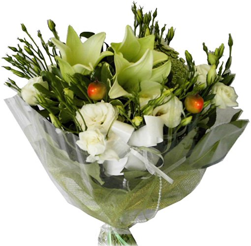 זר אהבה בלבן